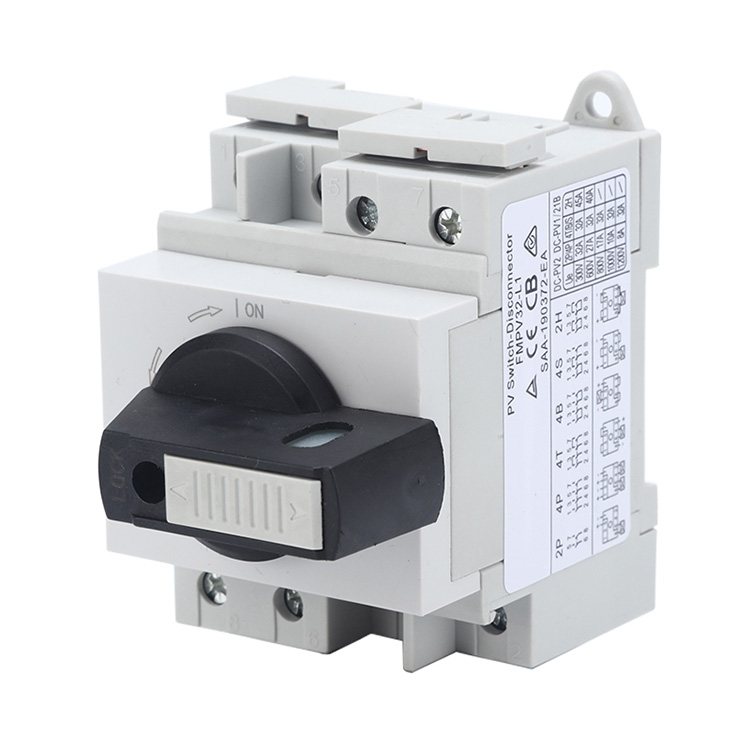 Din Rail dipasang Padlockable DC Isolator Pindah